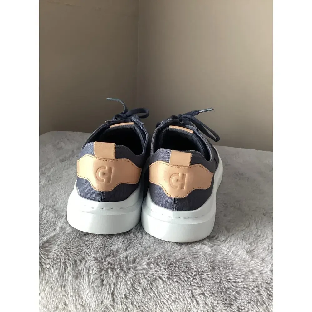 Cole Haan grandpro rally‎ canvas court sneaker gray mens size 8